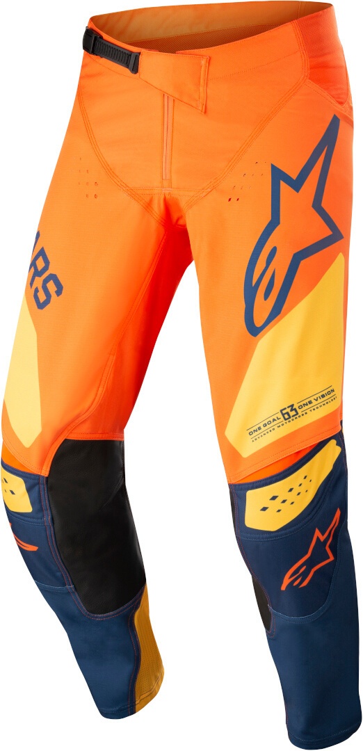 Alpinestars Racer Factory Jeugd Motorcross Broek, rood-blauw, 24