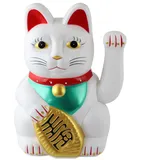 Freak Scene Superfreak Glückskatze - Maneki-Neko - Winkekatze - 20 cm - weiß