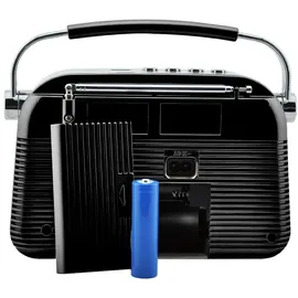 Retoo Retro Radio schwarz