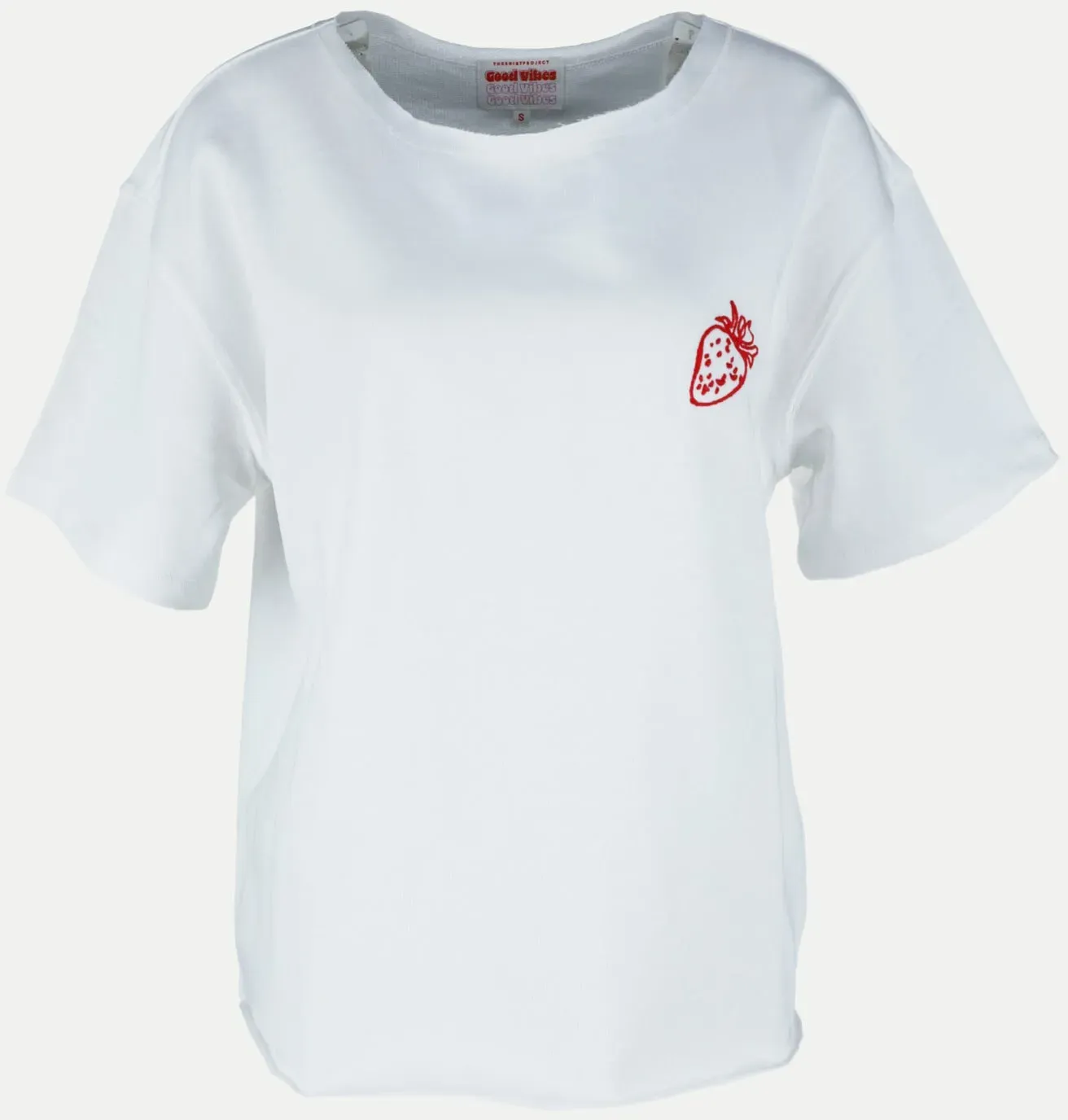T-Shirt Erdbeeren Weiß XL