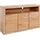 OTTO home Sideboard OTTO HOME "Ribe,130cm breit, Fronten Massivholz,7 Fächer", beige (kernbuche teilmassiv), B:130cm H:80cm T:35cm, Holz teilmassiv, Sideboards, Sideboard, Holz massiv, Holzwerkstoff, Metall Griffe,3 Türen
