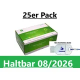 25x GreenSpring BIO-TECH COVID-19 & Antigen Schnelltest Rapid Test | CE 2934 | 25 Stück 08/2026 Laientest Nasal Laientest Test + BLT Desinfekt