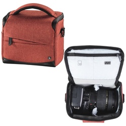 Hama Kameratasche Kamera-Tasche Trinidad 110 Foto-Tasche Universal Rot, Case Schultergurt Tragegriff Zubehör-Fächer Digitalkamera Systemkamera rot