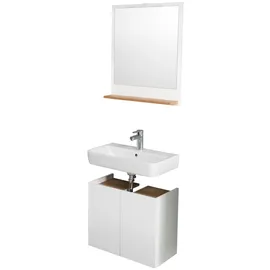 Saphir 2-tlg. Hochglanz Weiß