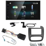 Kenwood DMX-125DAB Bluetooth MP3 USB DAB+ DAB+ Einbauset für Fiat Talento