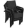 Tectake Rattanstuhl Girona 58 x 67 x 90 cm schwarz 8 St.