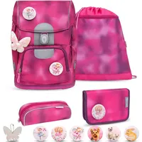 Belmil Motion ergonomisches Schulranzen Set 5-teilig Shiny Pink