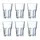 Arcoroc Granity Longdrinkglas, 420ml, Glas, transparent, 6 Stück