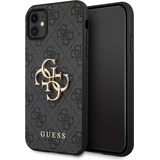 GUESS Hard Cover 4G Big Metal Logo Grey, für iPhone 11 GUHCN614GMGGR (GUHCN614GMGGR)