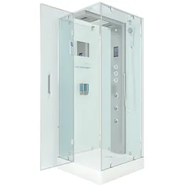 AcquaVapore Duschkabine Komplettdusche D38-00L1 80x80 cm ohne 2k Scheiben Versiegelung