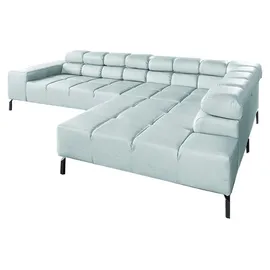 KAWOLA Sofa NELSON hellblau Recamiere rechts