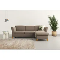 Home Affaire Ecksofa »Trelleborg L-Form«, Federkern-Polsterung, wahlweise mit Bettfunktion und Bettkasten, beige