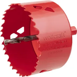 wolfcraft Lochsäge Bi-Metall, für Akkuschrauber & Bohrmaschinen, ideal für Holz, Metall & Kunststoff