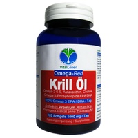 Krillöl ANTARKTIS OMEGA-Red 120 Krilloil Gels Omega 3-6-9 EPA / DHA. 26429-1
