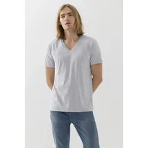 MEY Dry Cotton Colour V Neck T-Shirt Graumelliert X-Large Herren