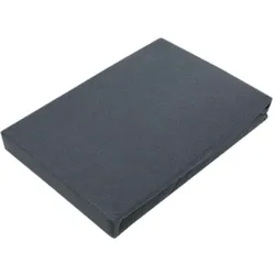 EXKLUSIV HEIMTEXTIL Jersey Spannbettlaken für Wasserbetten Rundumgummizug 200 x 220 cm Anthrazit