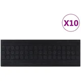 vidaXL Stufenmatten 10 Stk. 25x75 cm Gummi