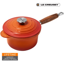 Le Creuset Tradition Profitopf 18 cm ofenrot mit Holzgriff