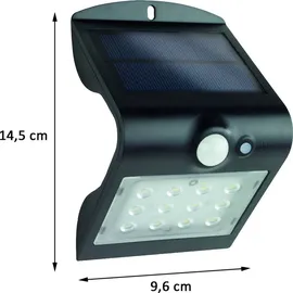 REV Ritter REV Solar LED Butterfly mit Bewegungsmelder 1,5W schwarz