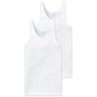 SCHIESSER Unterhemd 2er Pack Essentials 2er-Pack, Weiss, 6