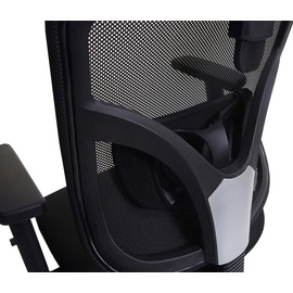 SIHOO Bürostuhl Schreibtischstuhl, ergonomisch, verstellbare Lordosenstütze und Armlehne schwarz
