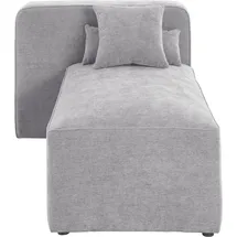 Home Affaire Ottomane HOME AFFAIRE "Sundstrup", grau, B:100cm H:76,5cm T:153cm, 100% Polyester, Sofas, Ottomane, Modulserie, individuelle Zusammenstellung