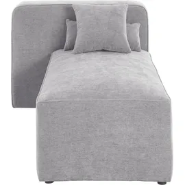 Home Affaire Ottomane HOME AFFAIRE "Sundstrup", grau, B:100cm H:76,5cm T:153cm, 100% Polyester, Sofas, Ottomane, Modulserie, individuelle Zusammenstellung