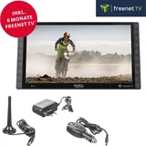 XORO PTL 1450 Tragbarer Fernseher (35,5 cm/14") mit DVB‐T2 HD Tuner und integriertem Irdeto CA für freenet TV - Schwarz