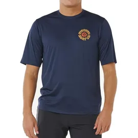 Rip Curl Pacific Rinse Surflite UPF Short Sleeve dark navy L