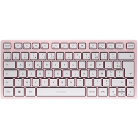 Cherry KW 7100 MINI BT Tastatur Bluetooth AZERTY Französisch Pink