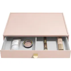 Stackers Kosmetik-Organizer supersize rosa mit Schublade mit Maßstab