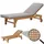 MCW Sonnenliege 200 x 60 x 30 cm Grau