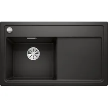 Blanco Zenar 45 S links Einbau von Oben silgranit schwarz Handbetätigung 860 x 510 mm