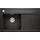 Blanco Zenar 45 S links Einbau von Oben silgranit schwarz Handbetätigung 860 x 510 mm