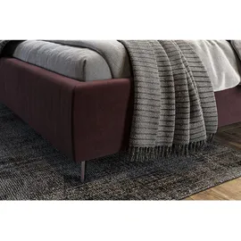 KAWOLA Bett ANNY Polsterbett Velvet purple