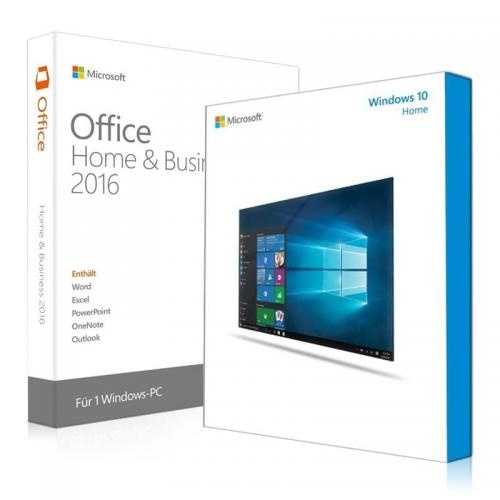 Windows 10 Home + Office 2016 Home & Business 32/64 Bit (DE)