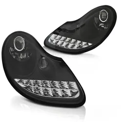 Scheinwerfer LED Tagfahrlicht Optik für Porsche Boxster 986 / 911 996 Schwarz