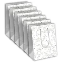 Clairefontaine 6x Geschenktasche 21,5x10,2x25,3cm, Weihnachten Natur, 1 Pack