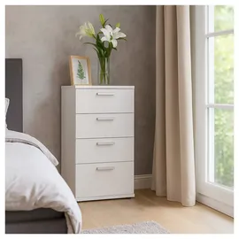 Hti-Living Nachtschrank Nina 1 x 1 x 1 cm Weiß
