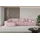 altdecor Ecksofa Cord mit Schlaffunktion 2-Sitzer Rosa