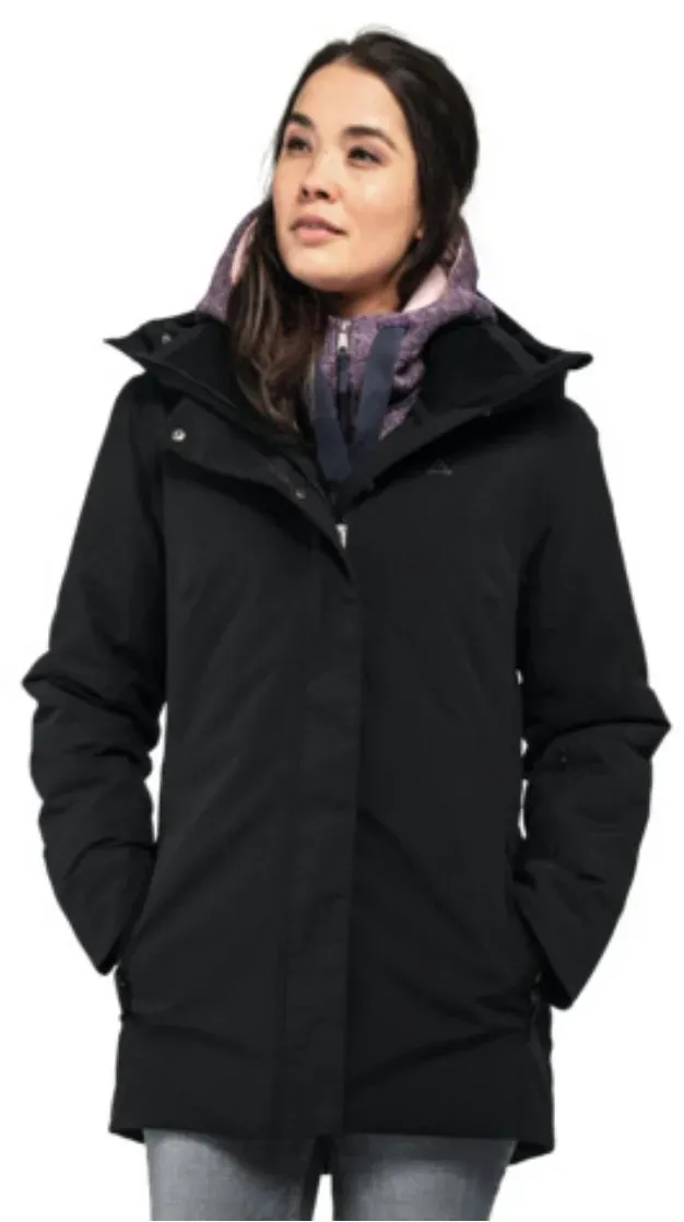 Schöffel Wintermantel Insulated Shoredrive Parka (wasser- und winddicht) schwarz Damen