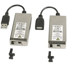 Lindy KVM Adapter [1x USB 2.0 Extender 200m Fibre, Optic Multi Mode KVM-Switch Kabel