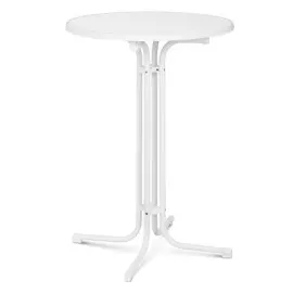Royal Catering Stehtisch klappbar Bistrotisch Bistro Tisch Bartisch, Gastro rund Ø 80 cm weiß