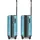 bergpfeil Travel Cabin Trolley S 4-Rollen 55 cm / 44 l blau/hellblau