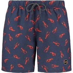 herren Badeshorts lobster Mikro Pfirsich S