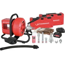 Rothenberger RODRUM VarioClean + Akku + Ladegerät + Spirale/Werkzeug-Set 16mm