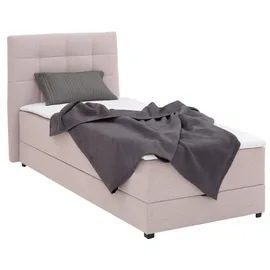 Home Affaire Boxbett HOME AFFAIRE "Mieke", rosa (flamingo), B:103cm L:210cm, Struktur imprägniert (100%), Komplettbetten, Boxspringbett, incl. Bettkasten und Topper, Bezug imprägniert, 2 Breiten