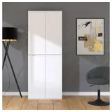 Vicco Kleiderschrank Claus, Weiß, 74 x 191.5 cm mit 4 Türen