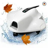 Blossom Poolroboter 2026 Kabellos Poolsauger S2 Ultra 5000mAh Akku Selbstparkend bis 200m2, 40W/120 Min/30 GPM/180μm, Poolreiniger für Aufstellpool Einbaupool weiß