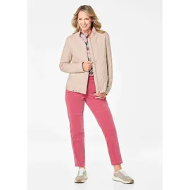 GOLDNER Lässige Baumwolljacke mit Stehkragen in stein | Gr.: 44